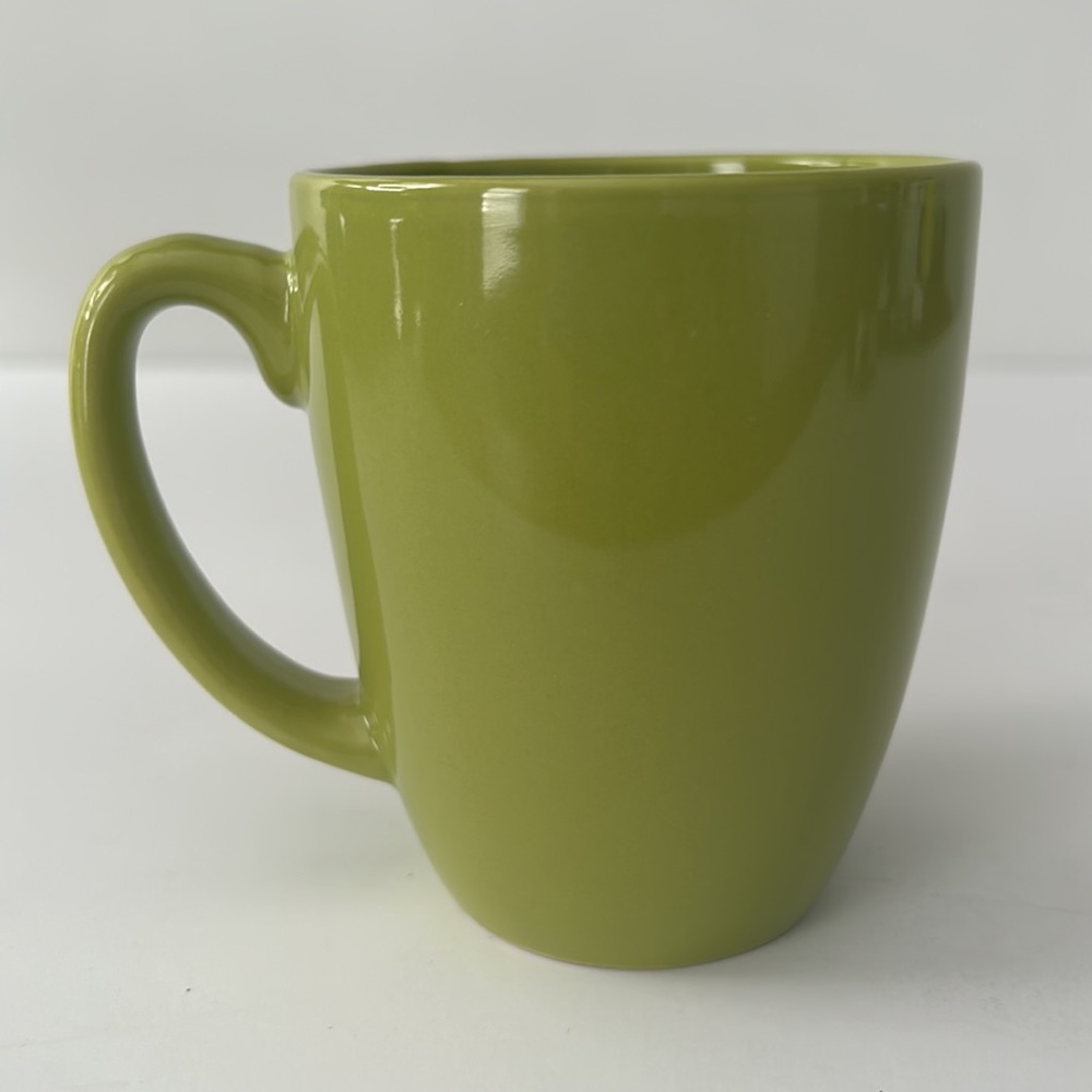 Vintage Corelle Lime Green Stoneware Cup Mug
